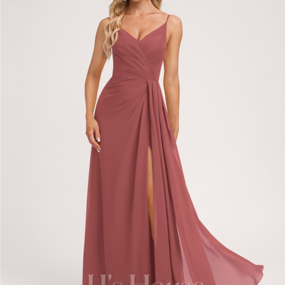 Elegant Women's Pink Evening Dress